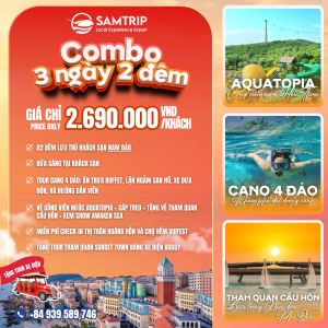 COMBO TỰ TÚC NAM ĐẢO PHÚ QUỐC 3 NGÀY 2 ĐÊM