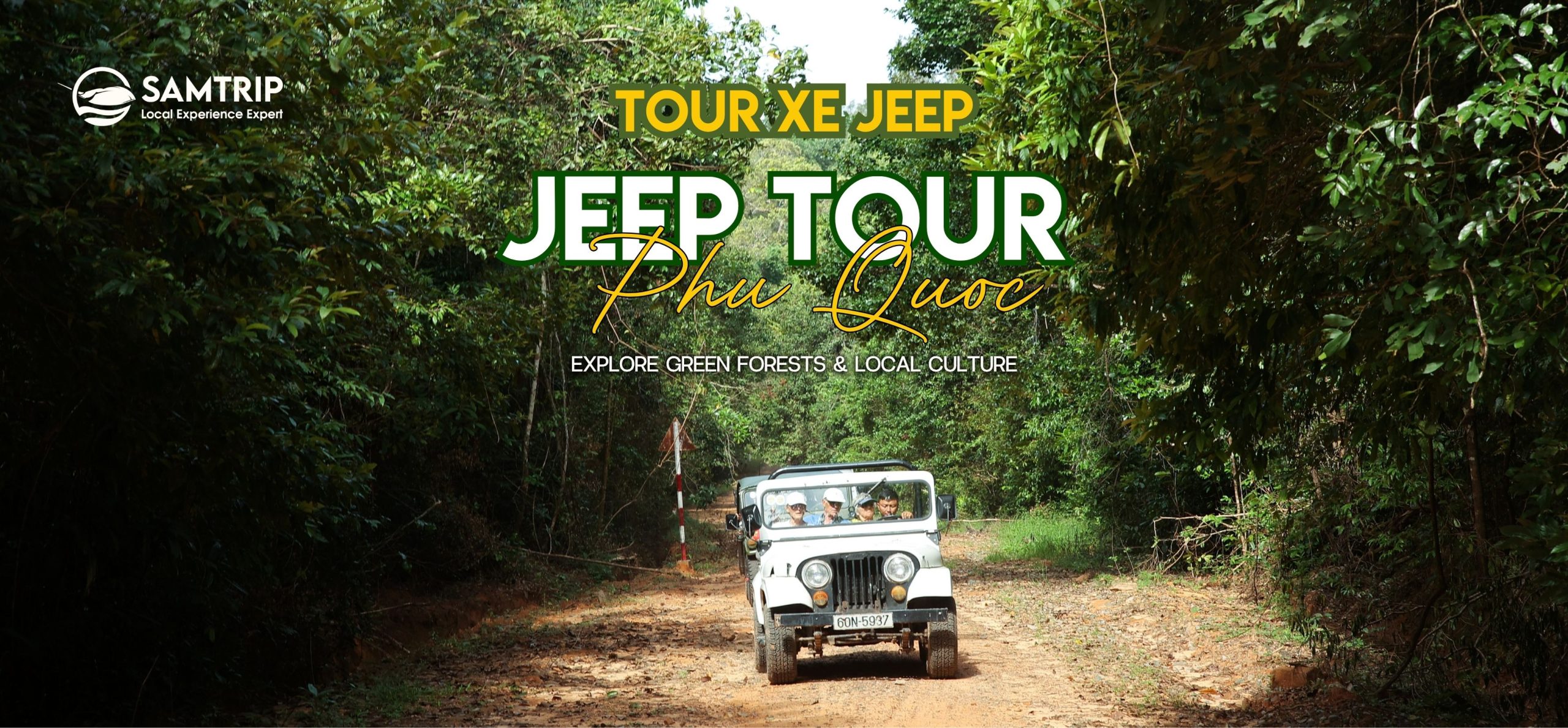 Tour xe Jeep xuyên rừng - Rạch Vẹm